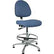 BEVCO 9350M-S Integra Upholstered Chair Medium Back Manual Adj. 5-Star Polished Aluminum Based