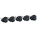 Bevco CADS/5 Dual Wheel Hard Floor Caster for Tubular Steel Base (Set of 5)