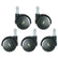 Bevco CARD5S ESD Dual Wheel Hard Floor Conductive Casters for Chairs