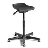 Bevco D3505 Earg Deluxe Sit Stand Soft Polyurethane Seat, 5-Star Black Nylon