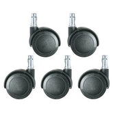 Bevco IBCS Dual Wheel Interval Brake Caster-Brake When Not Sitting In Chair, Pack of 5