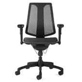 Bevco MM6077V Mesh Chair with Contoured Backrest and Lumbar Support