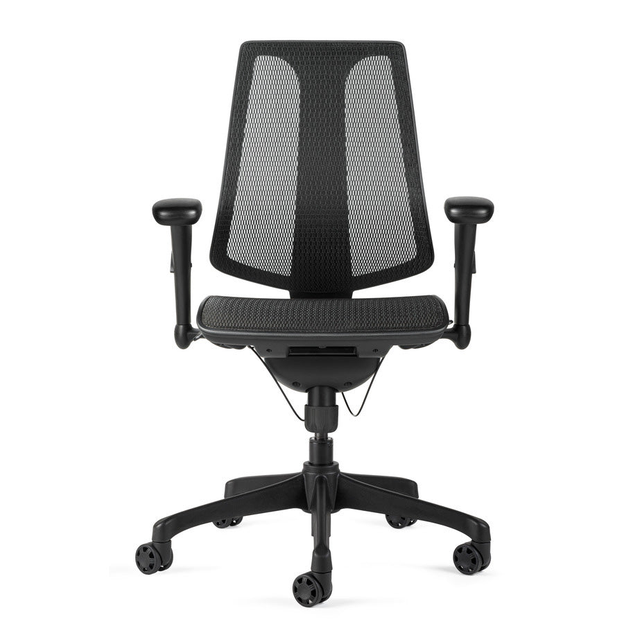 Bevco MM6077V Mesh Chair with Contoured Backrest and Lumbar Support