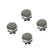 Bevco RCMG/4 RUBBER Cushion Metal Glides, pack of 4