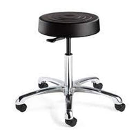 Bevco S3550-BK Ergolux Soft Poly Backless Stool, 5-Star