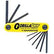 Bondhus 12591 GorillaGrip Fold-Up Hex Key Set Inch, 9 Piece, 0.050" - 3/16"