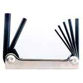 Bondhus 14589 9pc Hex Metal Handle Fold Up Tools, 5/64"-1/4"