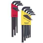 BONDHUS 22199 Hex L-wrench Double Pack Long Length,12137 .050-3/8" & 12199 1.5-10mm