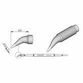 JBC C210010 Bent Cartridge Conical Soldering Tip, 0.3mm