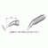JBC C210010 Bent Cartridge Conical Soldering Tip, 0.3mm