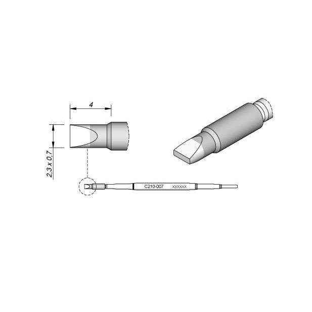 JBC C210007 Chisel Cartridge Soldering Tip