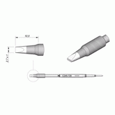 JBC Tools C245729 C245 Series Chisel Cartridge Soldering Tip, 2.7mm x 1mm