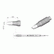 JBC Tools C245729 C245 Series Chisel Cartridge Soldering Tip, 2.7mm x 1mm