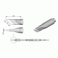 JBC C245939 Knife Cartridge Soldering Tip, 6mm