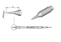 JBC C245032 Conical Cartridge Soldering Tip, 0.4mm