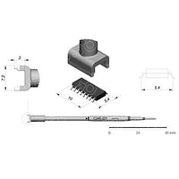 JBC C245221 Dual In Line Cartridge Soldering Tip, 5.4 x 10mm
