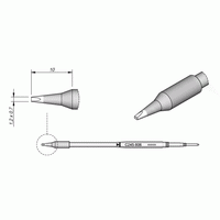 JBC C245806 Chisel Cartridge Soldering Tip, 1.2mm