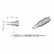 JBC C245907 Chisel Cartridge Soldering Tip, 2.2mm