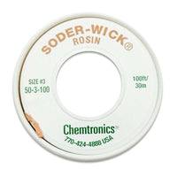 Chemtronics 50-3-100 Soder-Wick Rosin Desoldering Braid