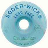 Chemtronics 40-4-5 Soder-Wick Lead-Free Desoldering Braid Size #4, .110" ESD 5' Spool