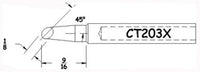 Hexacon CT203X 45° Conical Bevel Soldering Tips, 1/8"