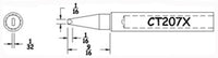 Hexacon CT207X Conical Chisel Soldering Tips, 1/16"