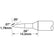 Metcal CVC-7CH0018P Large Chisel Solder Tip Cartridge, 35°