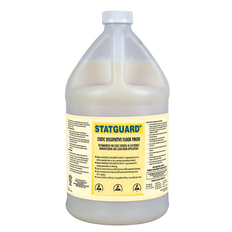 Desco 10513 Static Dissipative Statguard, Floor Finish, 1 Gallon