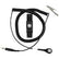 Desco 04549 Trustat Ergoclean  Wrist Strap Kit with 12' Coil Cord, 4mm Snap, Black