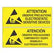 Desco 06750 Attention Sign English Spanish, 4in x 10in