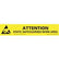Desco 06751 Attention Static Work Area Bench Sign, 1" x 6"