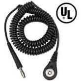 Desco 09180 Single Conductor Coil Cord For MagSnap Wrist Straps