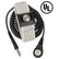 Desco 09184 Single Conductor Adjustable Fabric Wrist Strap, MagSnap, with 6 ft