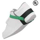 Desco 17260 Green Heel Foot Grounder, 2 Meg Resistor