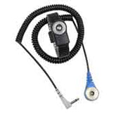 Desco 19904 Dual Conductor MagSnap Wrist Strap, 12 ft Coil Cord
