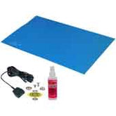 Desco 66045 Statfree T2 Two Layer Rubber Table Mat, Blue, 0.060X24X48