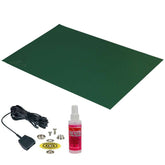 Desco 66171 Cond Vinyl Mat Roll 2-Laye Diss Green/Black, .060" x 24" x 50'