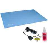 Desco 66323 Blue Statfree UC2 Dissipative Dual Layer Rubber Mat Kit