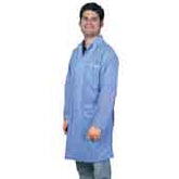 Desco 73600 Statshield ESD-Safe Lab Coat with Snaps, X-Small, 38" Long