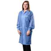 Desco 73614 Statshield ESD-Safe Lab Coat with Cuffs, X-Large 40" Long