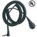 Desco 91095 Single Conductor Coil Cord Right Angle Banana Plug