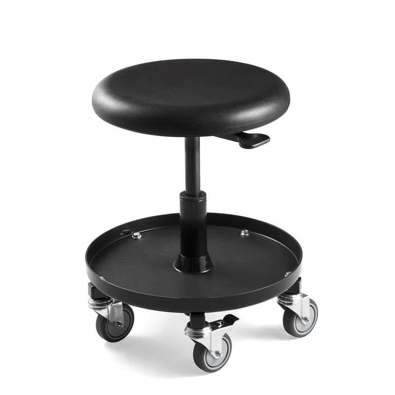 Bevco 3057 Desk Height Maintenance Repair Stool with Plastic Storage Tray