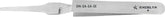 Excelta DN-2A-SA-SE Stainless Steel Reverse Action Flat Round Point Tweezers, 4-3/4"