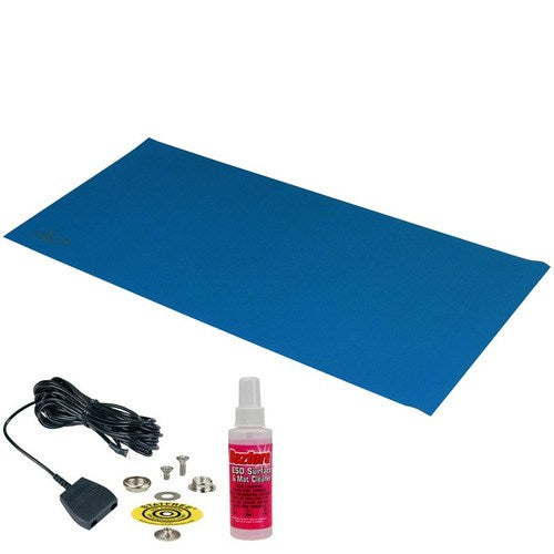 DESCO 65135 Mat Kit Statfree B2 Plus Vinyl Dark Blue, 0.060" x 24" x 48''