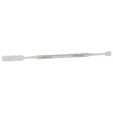 Excelta 343 Stainless Steel Double End Mixing Spatula with Round Handle, 7"