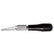 Excel 16007 K7 Wood Carving Knife Black Plastic Handle With Scabbard
