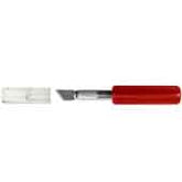 Excel 17005 K5 Heavy Duty Red Plastic Handle Knife With Safety Cap