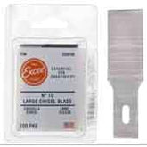 Excel 22618 #18 Large Chisel Blade, 1/2", 100/Pkg