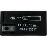 Excel 23017 3/8" Small Chisel Blades, 15/Pkg