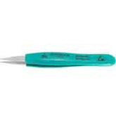Excelta 00-SA-ET Neverust Ergo-Tweez Cushion Grip Tweezers With Straight Strong Tips